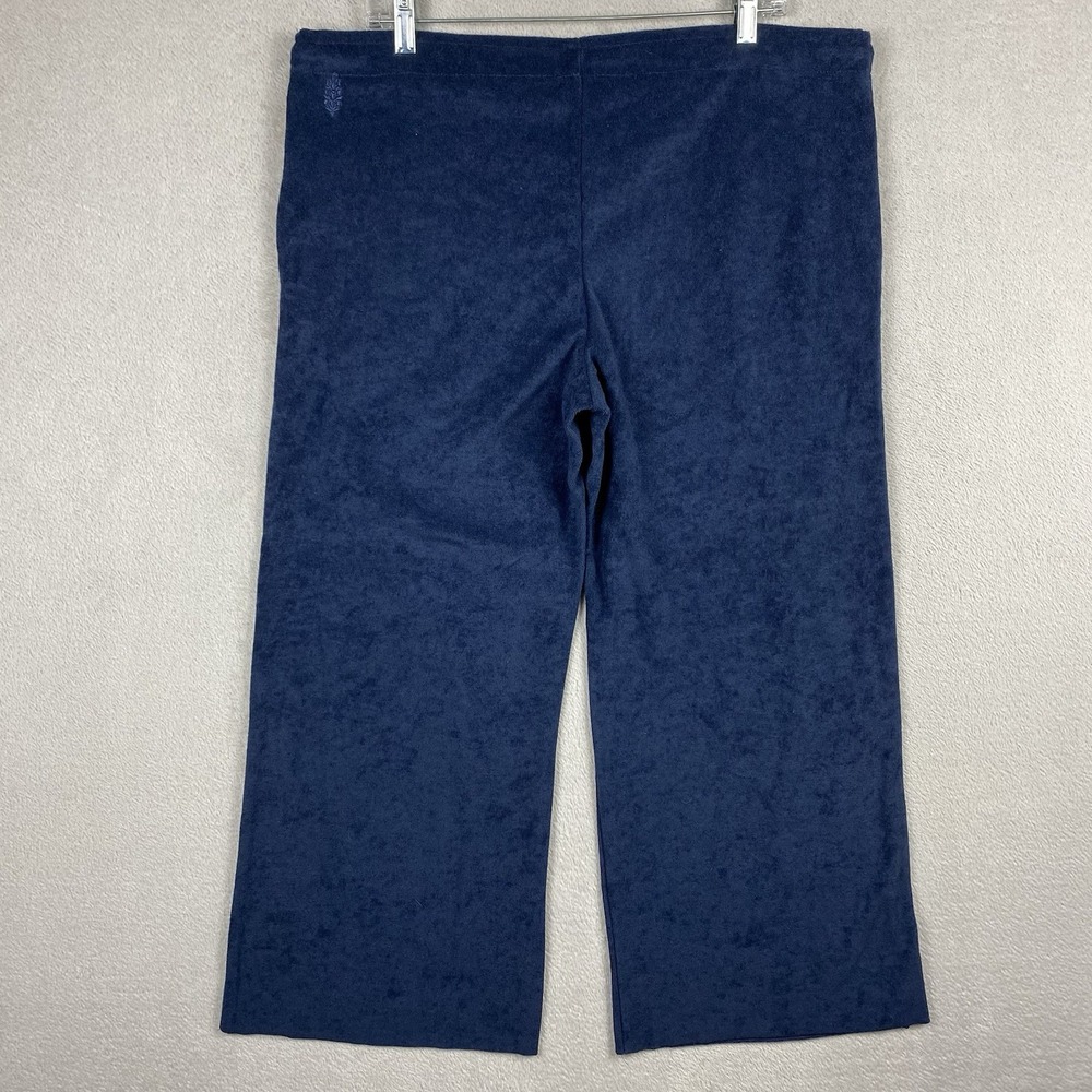 NWT Free People Movement Wide Leg Cropped Terry Lounge Pants Womens Blue S Beach - Picture 8 of 10